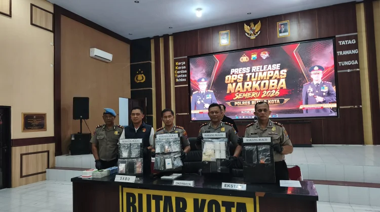 Blitar Jadi Sasaran Peredaran Narkoba, 13 Pengedar Ditangkap