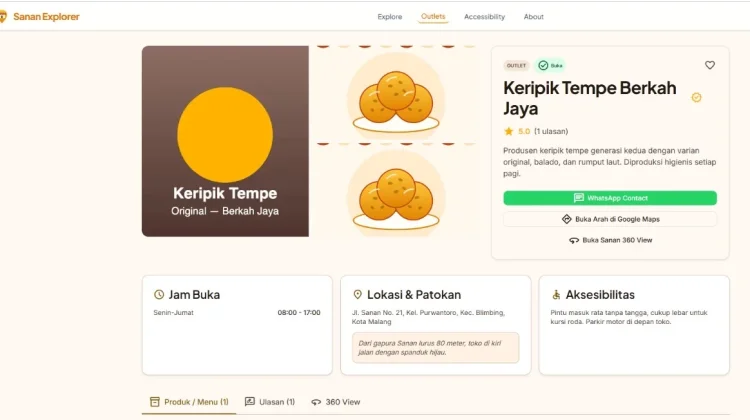 Peta Digital Bantu Wisatawan Temukan UMKM Kampung Sanan