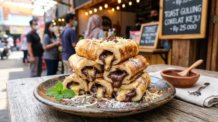 Toast Gulung Cokelat Keju Manis Gurih untuk Ide Jualan