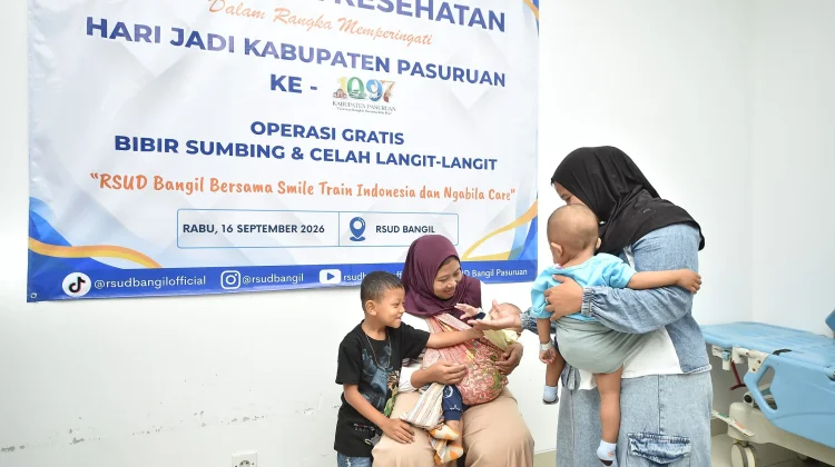 RSUD Bangil Gelar Operasi Bibir Sumbing, Skrining Kanker dan Pemeriksaan BMD Grati