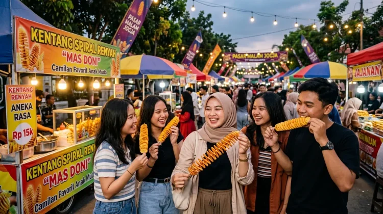 Kentang Spiral Renyah Jadi Camilan Menarik untuk Anak Muda