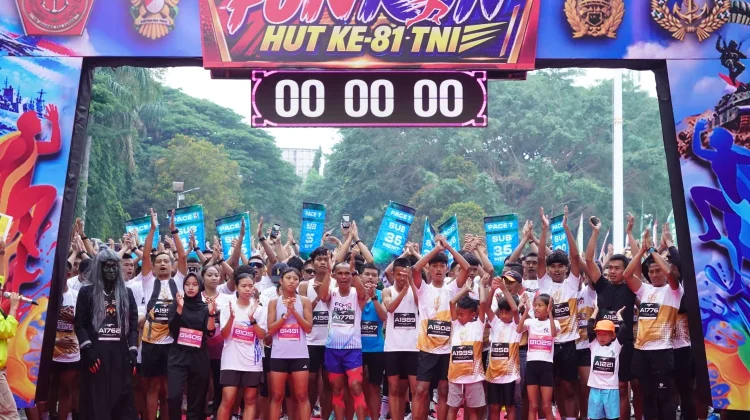 Ribuan Peserta Ramaikan Fun Run 5K HUT ke-81 TNI di Malang