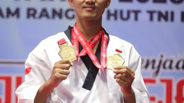 Bripda Firman Raih Dua Emas di Kejurnas Taekwondo Piala Panglima TNI 2026