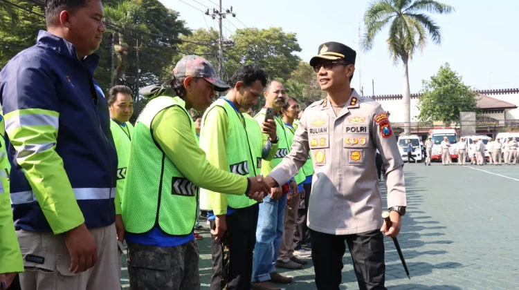 Polres Malang Apel Bersama dengan Relawan Ambulan, Ojol hingga Supeltas