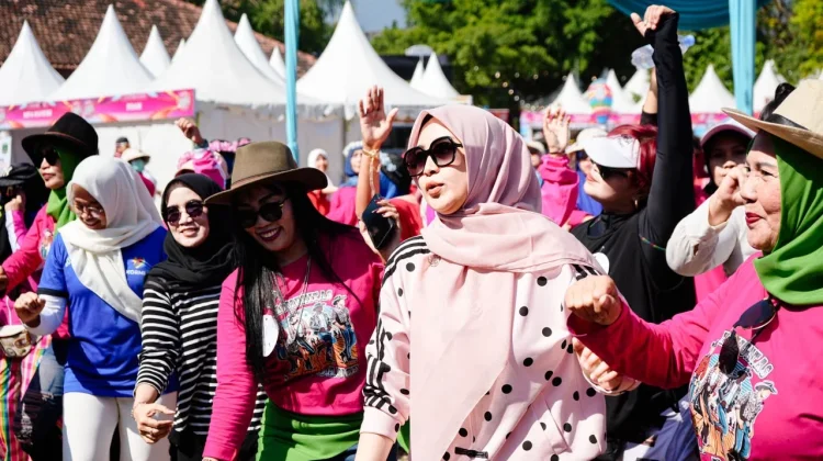 Meriahkan Hari Jadi Kabupaten Pasuruan ke 1097, KORMI Gelar Senam Bersama