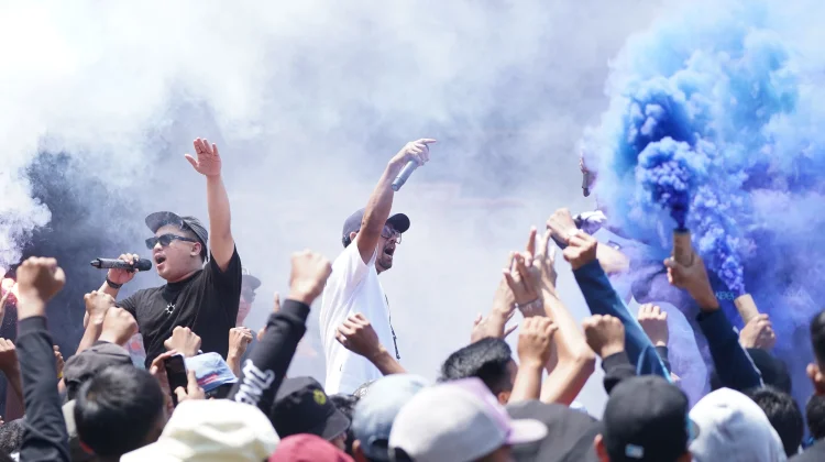 Arema FC Goes To School Disambut Antusias Ribuan Siswa SMK Turen