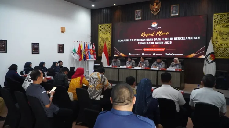 Data Pemilih Kota Blitar Triwulan III Bertambah 542 Orang