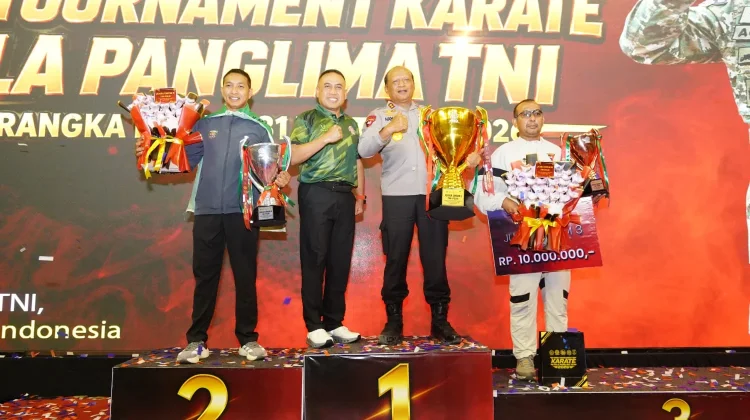 Piala Panglima TNI 2026 Resmi Ditutup, 3.050 Karateka Ikuti Pertandingan