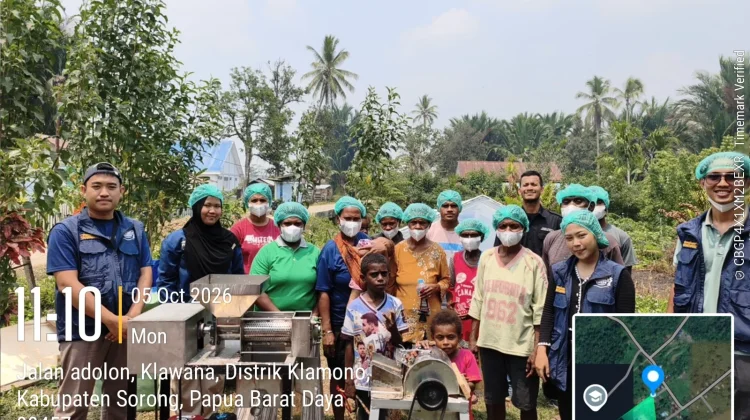 Teknologi Pengolahan Sagu Percepat Pemarutan di Distrik Klamono, Papua Barat Daya