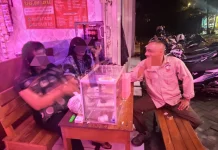 Aparat Gabungan Kecamatan Sukorejo Razia Warung Remang-Remang
