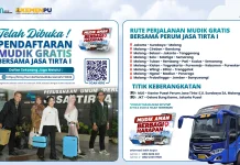 Perum Jasa Tirta I Kembali Gelar Mudik Gratis, Sinergi BUMN 2026