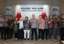 PLN UP3 Malang Perkuat Koordinasi Pengamanan Kelistrikan dengan Polres Malang