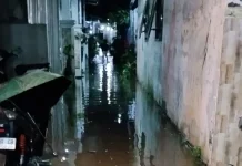 Banjir Genangan Rendam Belasan Rumah di Pakis Kabupaten Malang