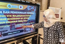 STIE Malangkuçeçwara Terima Kepulangan dan Lepas Mahasiswa Internship Jepang
