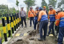 Menjelang Operasi Ketupat, Perlintasan tanpa Palang Ditutup di Srengat