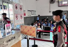 Polres Malang Tingkatkan Pengamanan di Stasiun dan Terminal jelang Lebaran