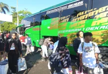 Warga Antusias Ikuti Mudik Gratis PJT I