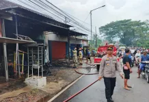 Polisi Selidiki Kebakaran Ruko Laundry di Pagelaran Malang