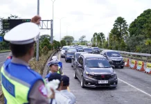 Arus Mudik di Tol Malang Masih Relatif Tinggi