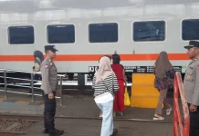 H+4 Lebaran, Pengamanan Stasiun Wlingi Diperketat