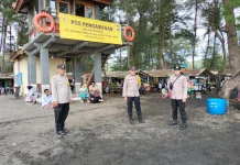 Antisipasi Lonjakan Pengunjung, Polisi Perketat Pengamanan Pantai Serang