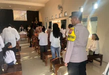 Polisi Amankan Ibadah Minggu Paskah di Kabupaten Malang