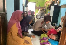 Polres Pasuruan Sambangi Keluarga Korban Laka KA di Beji