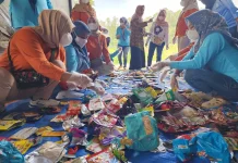 Mengkhawatirkan, Banyak Kemasan Sachet Ditemukan dalam Brand Audit Oro-Oro Ombo