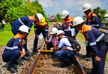 KAI Daop 7 Madiun Asah Kompetensi Petugas Jalur