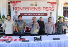Polres Pasuruan Tangkap 5 Pelaku Penambangan Illegal di Purwosari