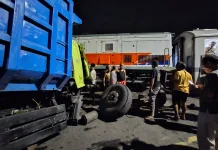 KAI Sayangkan Truk Mogok Tertemper KA Dhoho di Blitar