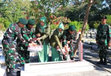 HUT ke-65, Divif 2 Kostrad Ziarah di TMP Untung Surapati Malang