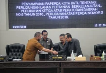 Tiga Raperda Disampaikan Pemerintah Kota Batu di Paripurna DPRD