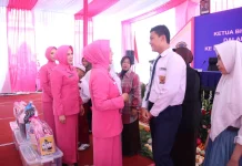 Pembinaan Organisasi, Ketua Bhayangkari Jatim, Ny Dewi Avianto Kunjungi Pasuruan