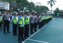Ratusan Personel Polres Malang Dikerahkan Amankan Malam Takbir