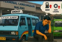 Kenaikan Harga BBM Picu Keresahan Sopir Angkot di Kota Malang