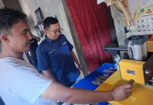 Sablon Digital Risqiprint Sidomulyo Jabung Terima CSR Alat Usaha Rp82 Juta