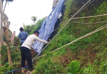 Jalan di Desa Palangsari Puspo Pasuruan Alami Longsor