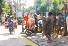 Satpol PP Ajak Warga Ikut Tegur PKL di Trotoar Kayutangan Heritage