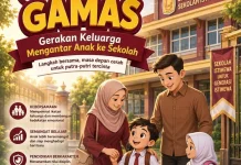 Jaga Psikologis,SD Insan Amanah Buat Gerakan Keluarga Mengantar Anak Sekolah