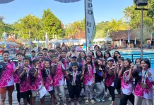 Kabupaten Pasuruan Raih Juara Umum II Kejurnas Finswimming di Bali