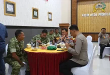 Jaga Stabilitas Keamanan, Polres Probolinggo Kota Bersinergi dengan Kodim 0820