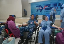 Donor Darah Warnai Hari Bakti TNI AU Ke-79