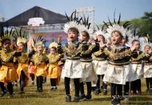 HAN ke 42: Ribuan Anak KB, TK dan RA se-Kabupaten Pasuruan Menari Massal