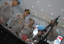 Polres Blitar Periksa Senpi Anggota, Tekankan Disiplin Penggunaan