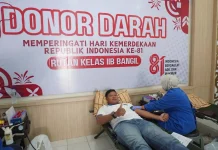 Semarak Kemerdekaan ke 81 RI, Rutan Bangil Gelar Aksi Donor Darah