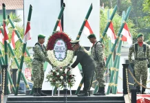 Danramil Pasrepan Pimpin Upacara Ziarah Nasional dan Tabur Bunga di TMP Bangil