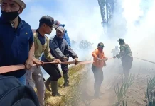 Pemadaman di Cemoro Lawang Terkendala Air dan Tebing Curam