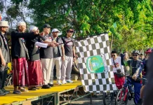 Ribuan Warga Kabupaten Pasuruan Ikuti Gowes Kemerdekaan RI ke 81