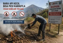 Puncak Kemarau 2026,BPBD Jatim Ingatkan Bahaya Bara Api